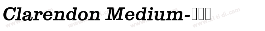 Clarendon Medium字体转换